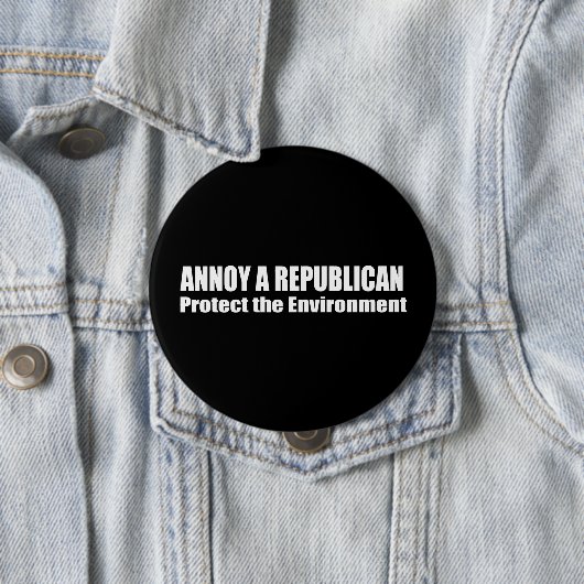 共和党を悩ませる。地保護土。 缶バッジ (インサイチュ)