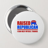 共和党を立ち上げた私は自分救済できる。 缶バッジ (正面&裏面)