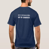 共和党を議会から追い出せ Tシャツ (裏面)
