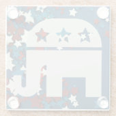 共和党コースター ガラスコースター (裏面)