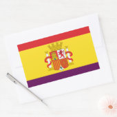 共和党スペインの州旗 – バンデラ・レプブリカエスパーニャ 長方形シール (封筒)