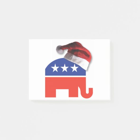 共和党ゾウクリスマス ポストイット (正面)