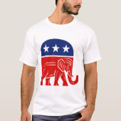 🐘共和党ゾウ保守派 Tシャツ (正面)