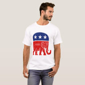 🐘共和党ゾウ保守派 Tシャツ (正面フル)