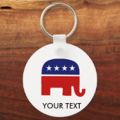 共和党ゾウ キーホルダー (正面)