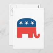 共和党ゾウ ポストカード (正面/裏面)