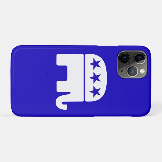 共和党ゾウ Case-Mate iPhoneケース (裏面(横))