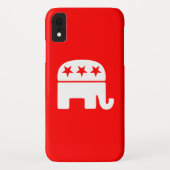 共和党ゾウ Case-Mate iPhoneケース (裏面)