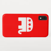 共和党ゾウ Case-Mate iPhoneケース (裏面(横))