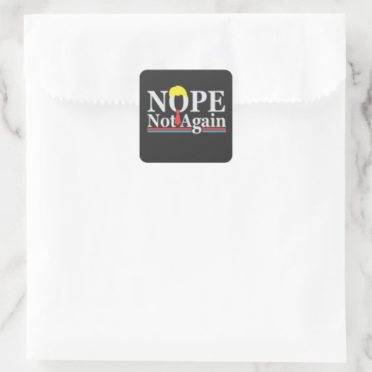 共和党トランプのおもしろい大統領職を再開しない スクエアシール (バッグ)