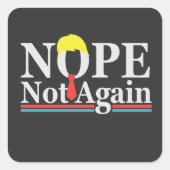 共和党トランプのおもしろい大統領職を再開しない スクエアシール (正面)