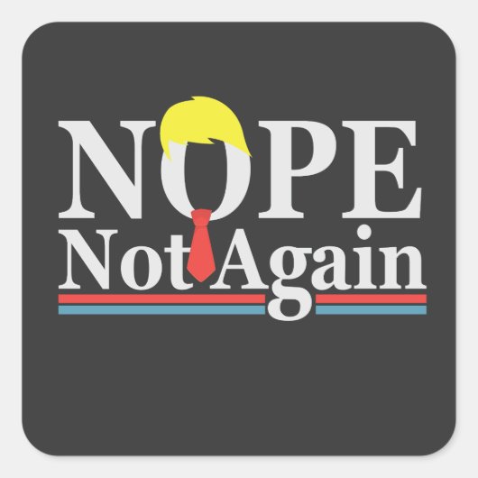 共和党トランプのおもしろい大統領職を再開しない スクエアシール (正面)