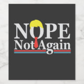 共和党トランプのおもしろい大統領職を再開しない ワインラベル (シングルラベル)