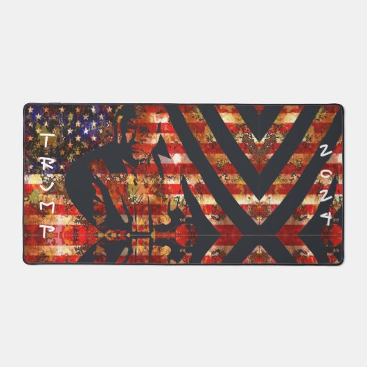 共和党トランプ米国国旗パーソナライズされた術 デスクマット (正面)