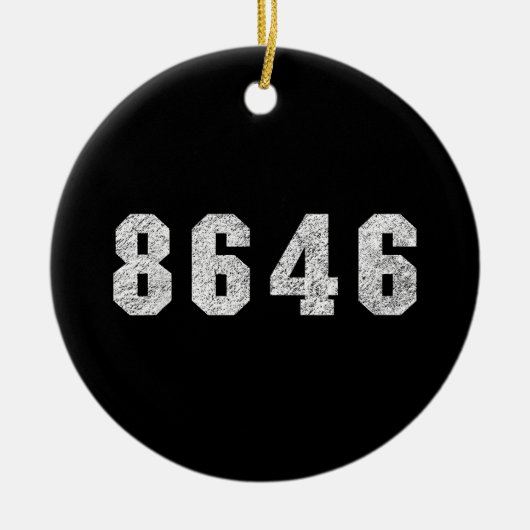共和党トランプ86 46 セラミックオーナメント (正面)
