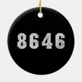 共和党トランプ86 46 セラミックオーナメント (裏面)