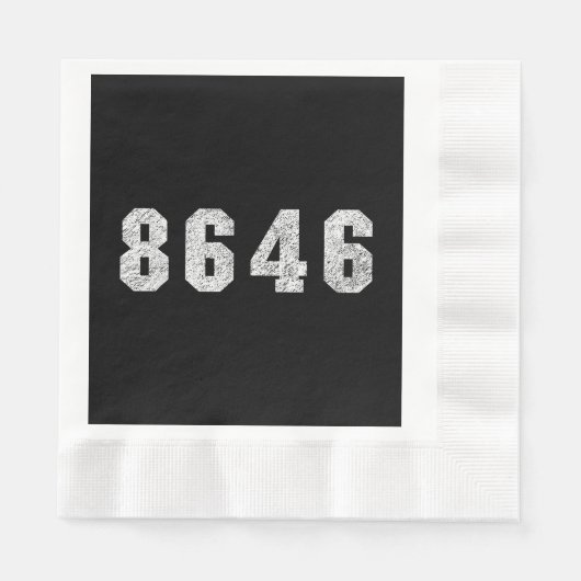 共和党トランプ86 46 縁ありランチョンナプキン (正面)