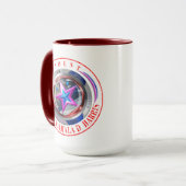 共和党ハリス・ワルツのデュアルスタンプメダリオンマグ マグカップ (正面左)