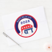 共和党パーティー2028 ラウンドシール (封筒)