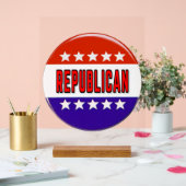 共和党ボタン アクリルサイン (ウェディング)
