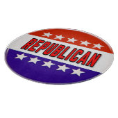 共和党ボタン カッティングボード (角)