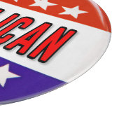 共和党ボタン カッティングボード (角)