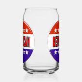 共和党ボタン ガラス缶 (右)