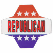 共和党ボタン サッカーボール (フラット)