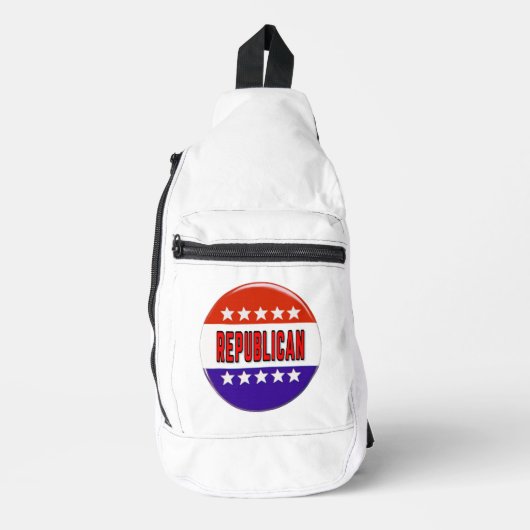 共和党ボタン スリングバッグ (正面)