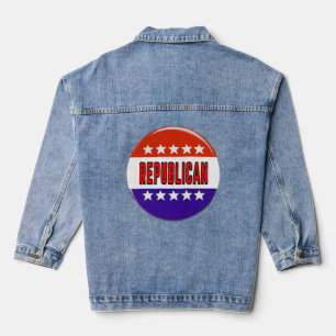 共和党ボタン デニムジャケット