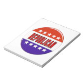 共和党ボタン ノートパッド (回転)