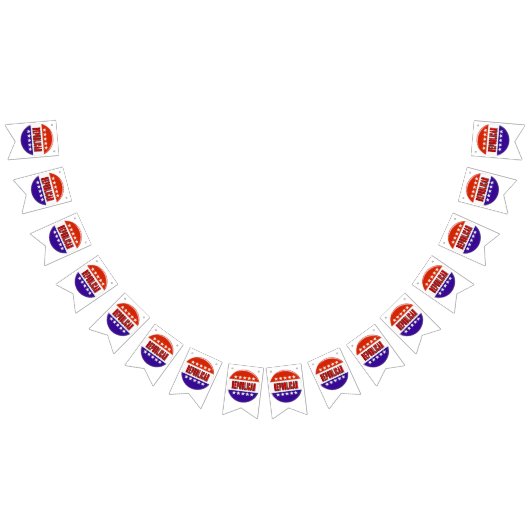 共和党ボタン バンティングフラッグ (全)