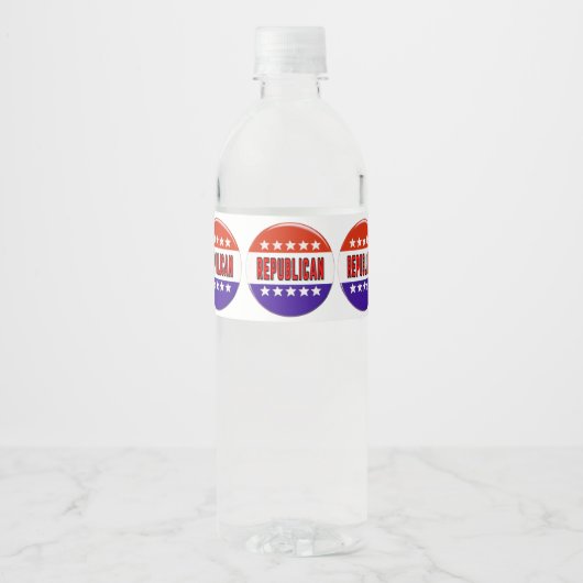 共和党ボタン ペットボトルラベル (正面)