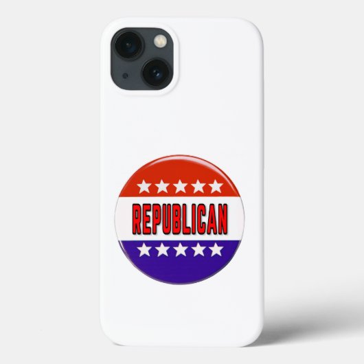 共和党ボタン Case-Mate iPhoneケース (裏面)