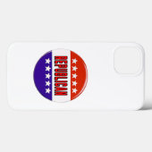 共和党ボタン Case-Mate iPhoneケース (裏面 (横))