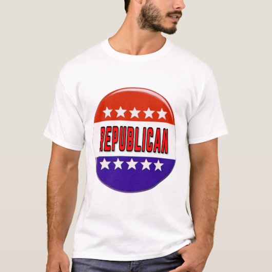 共和党ボタン Tシャツ (正面)