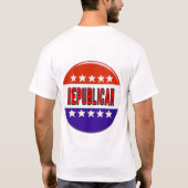 共和党ボタン Tシャツ (裏面)