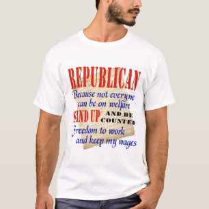 共和党ワイシャツを立てて下さい Tシャツ