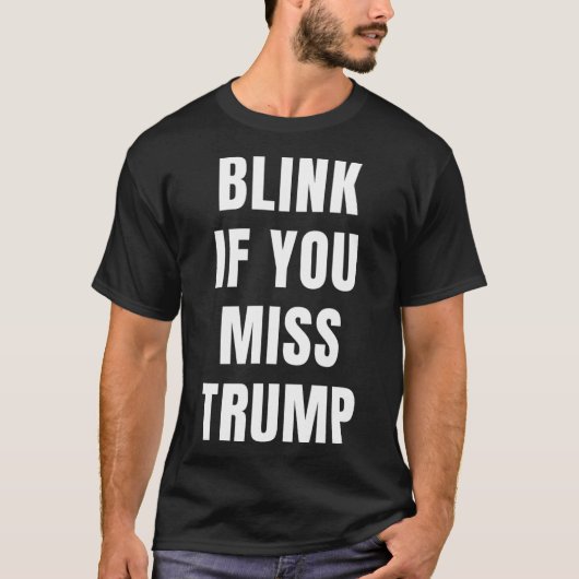 共和党保守派のためのトランプを懐かしむ瞬き Tシャツ (正面)