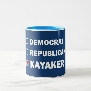 共和党共和党のケイカー民主党員 ツートーンマグカップ