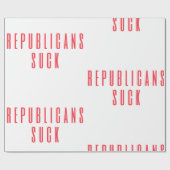 共和党吸!Demsの政治引用文自由主義の ラッピングペーパー (フラット)