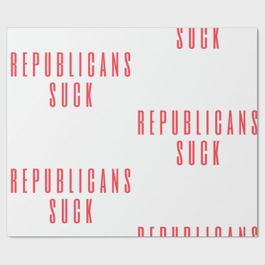 共和党吸!Demsの政治引用文自由主義の ラッピングペーパー (フラット)