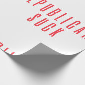 共和党吸!Demsの政治引用文自由主義の ラッピングペーパー (角)