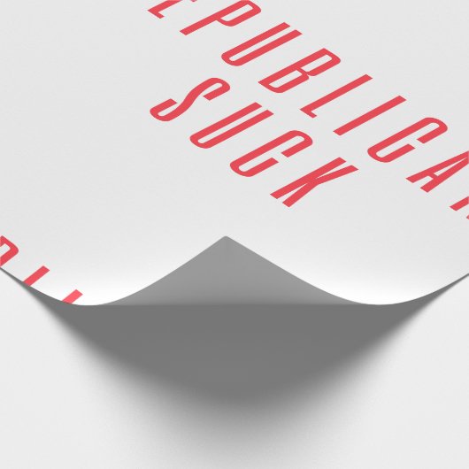 共和党吸!Demsの政治引用文自由主義の ラッピングペーパー (角)