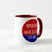 共和党員がばかコーヒーを飲む マグカップ (正面右)