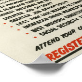 共和党員が労働に敬意を表する ポスター (角)