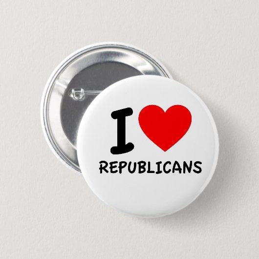 共和党員が大好き 缶バッジ (正面&裏面)
