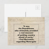 共和党員が水門トランプのパーティーに国を置く インビテーションポストカード (正面/裏面)