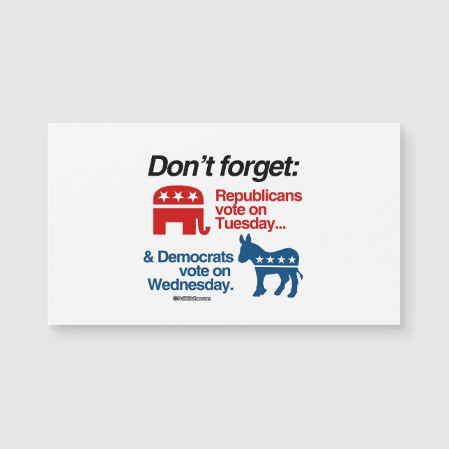 共和党員が火曜日に投票 (正面)