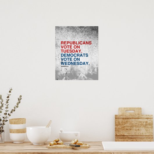 共和党員が火曜日に投票 ポスター (キッチン)